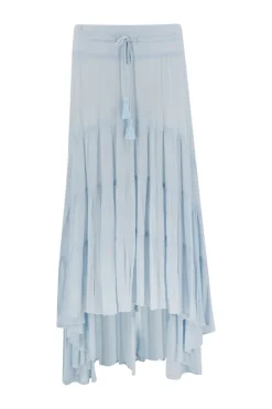 Jupe gitane Charlota Bleu pâle