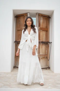 Jupe gitane Lucia Beige