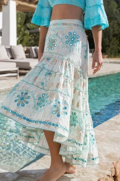 Jupe Gypsy Miroir Aqua