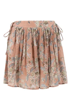Jupe imprimée Flora Multi Colour Old Rose