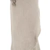Jupe large en lin Taupe