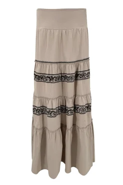 Jupe longue Espanola Light Taupe