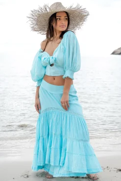 Jupe longue Gypsy Aqua