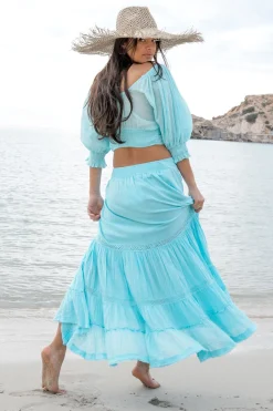 Jupe longue Gypsy Aqua