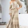 Jupe longue Lucia Cuadros Taupe