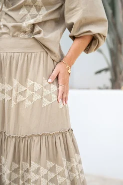 Jupe longue Lucia Cuadros Taupe