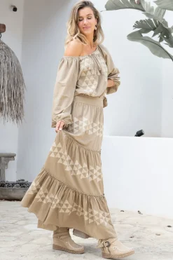 Jupe longue Lucia Cuadros Taupe