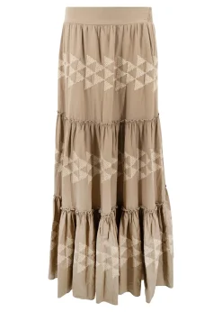 Jupe longue Lucia Cuadros Taupe
