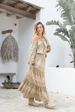 Jupe longue Lucia Cuadros Taupe