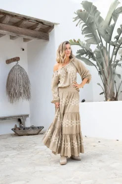 Jupe longue Lucia Cuadros Taupe