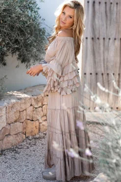 Jupe Lucia Boho Taupe