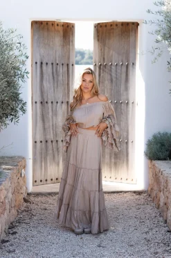 Jupe Lucia Boho Taupe