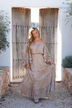 Jupe Lucia Boho Taupe