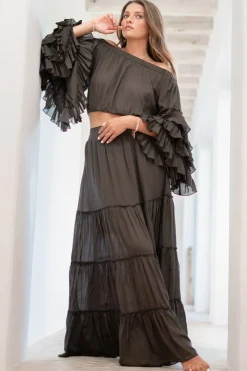 Jupe Lucia Boho Taupe foncé