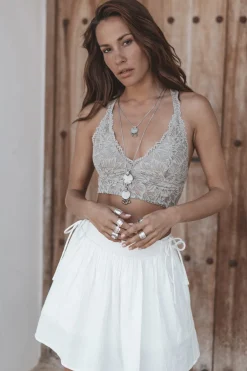 Jupe Phoebe Blanc cassé