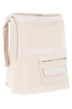 Jupe portefeuille Muse Light Beige