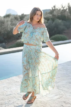 Jupe Santi Paisley Mint