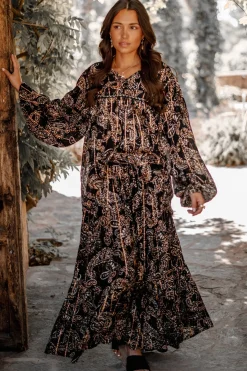 Jupe Santi Paisley Noir