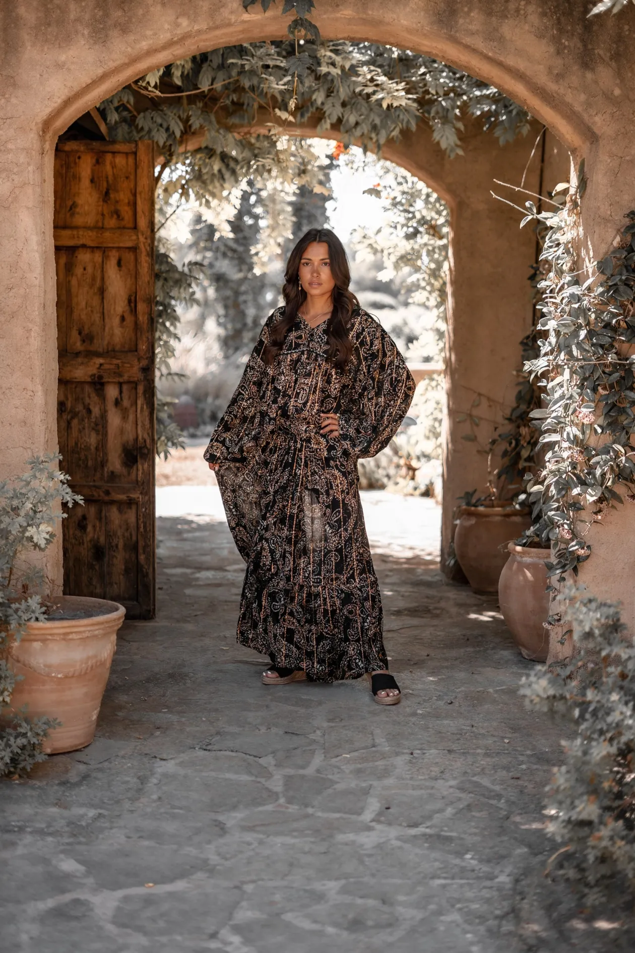 Jupe Santi Paisley Noir