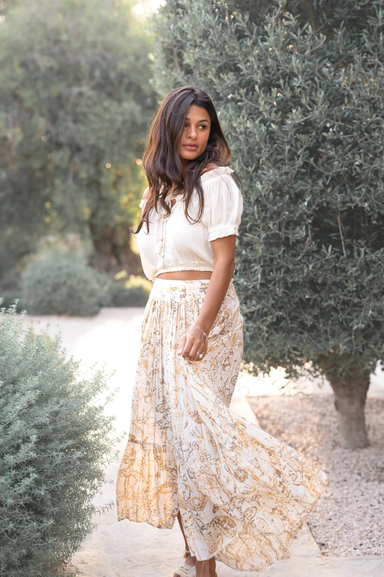 Jupe Santi Paisley Sand