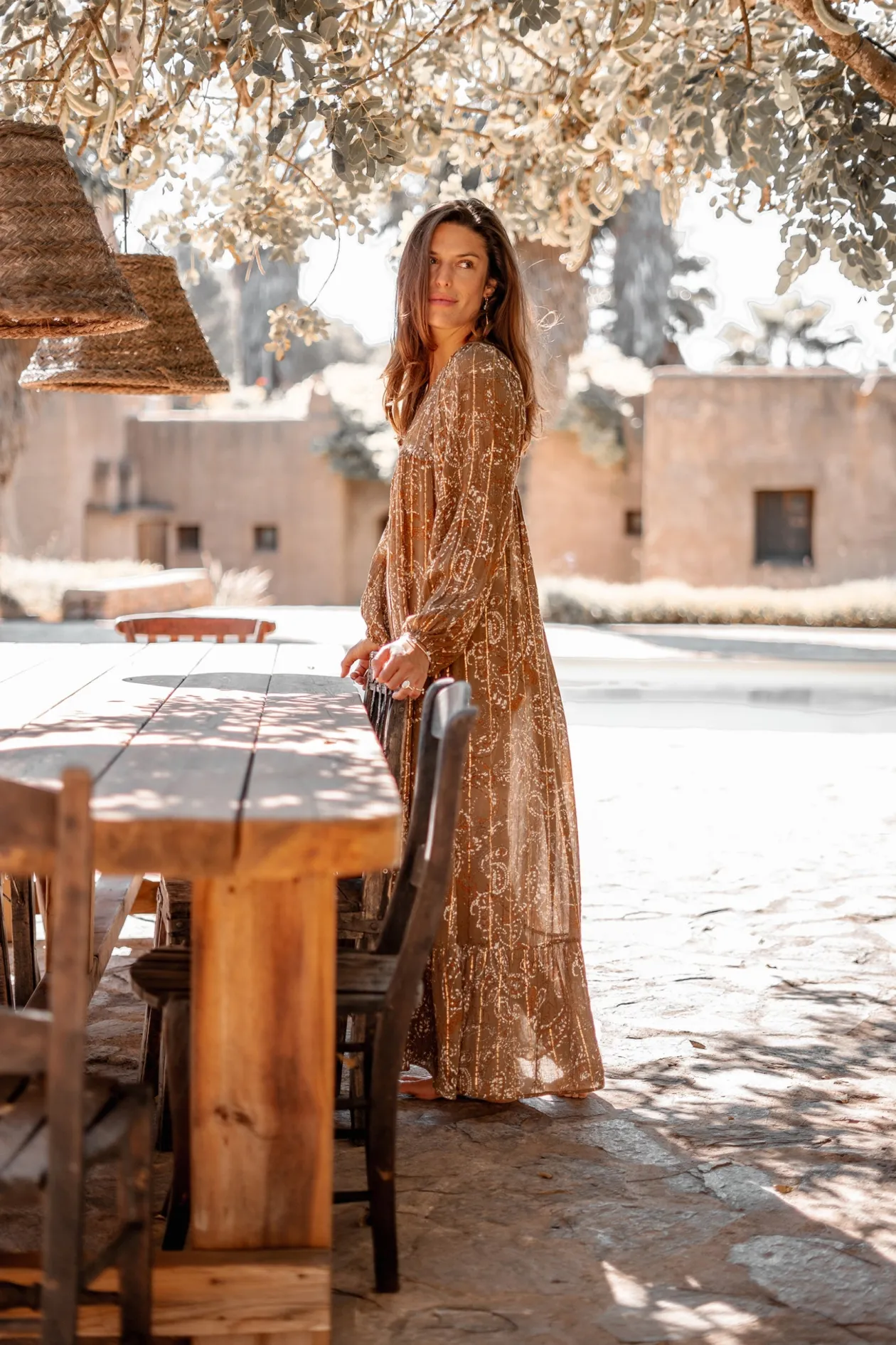 Jupe Santi Paisley Taupe