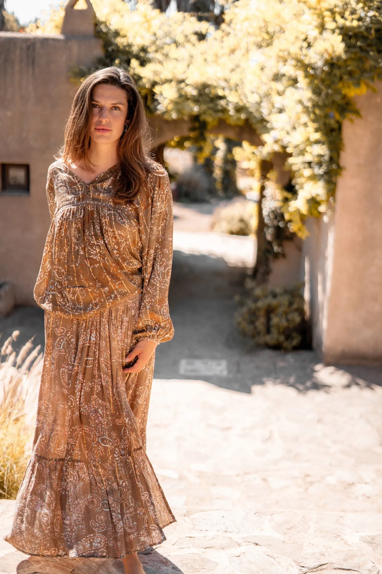 Jupe Santi Paisley Taupe