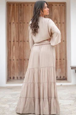 Jupe tzigane Lucia Taupe