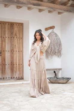Jupe tzigane Lucia Taupe