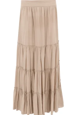 Jupe tzigane Lucia Taupe