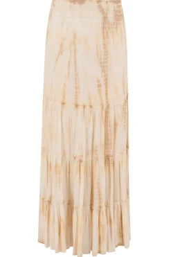 Jupe tzigane Lucia Tie Dye Taupe