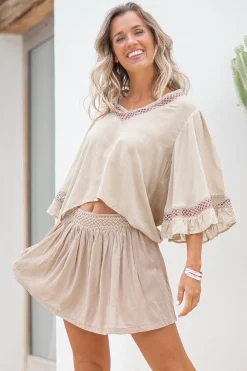 Jupe-culotte Eli Taupe