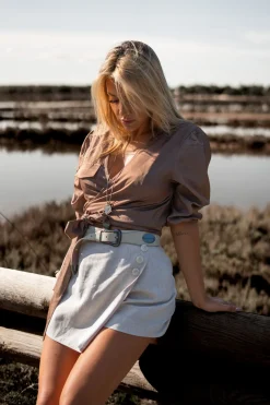 Jupe-short Seth Beige