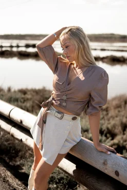 Jupe-short Seth Beige