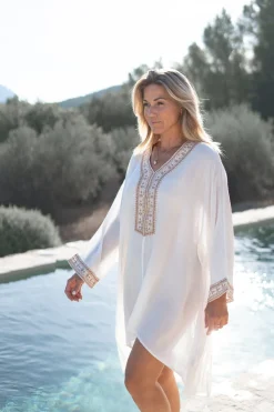 Kaftan Azzurra Alma Blanc