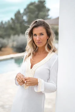 Kaftan Azzurra Blanc