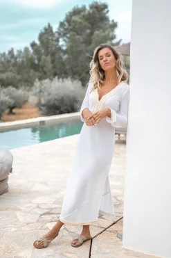 Kaftan Azzurra Blanc
