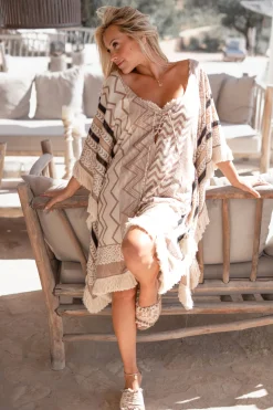Kaftan court Impresion Aztec