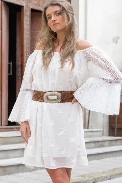 Kaftan court Suze Blanc