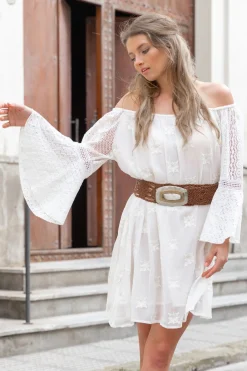 Kaftan court Suze Blanc
