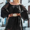 Kaftan court Suze Noir