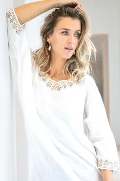 Kaftan Laia Scorva Blanc