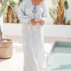 Kaftan Leaf Bleu pâle