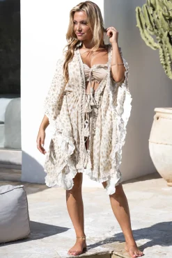 Kimono Ana Solana Léopard Naturel