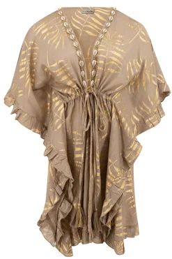 Kimono court Leafy Taupe