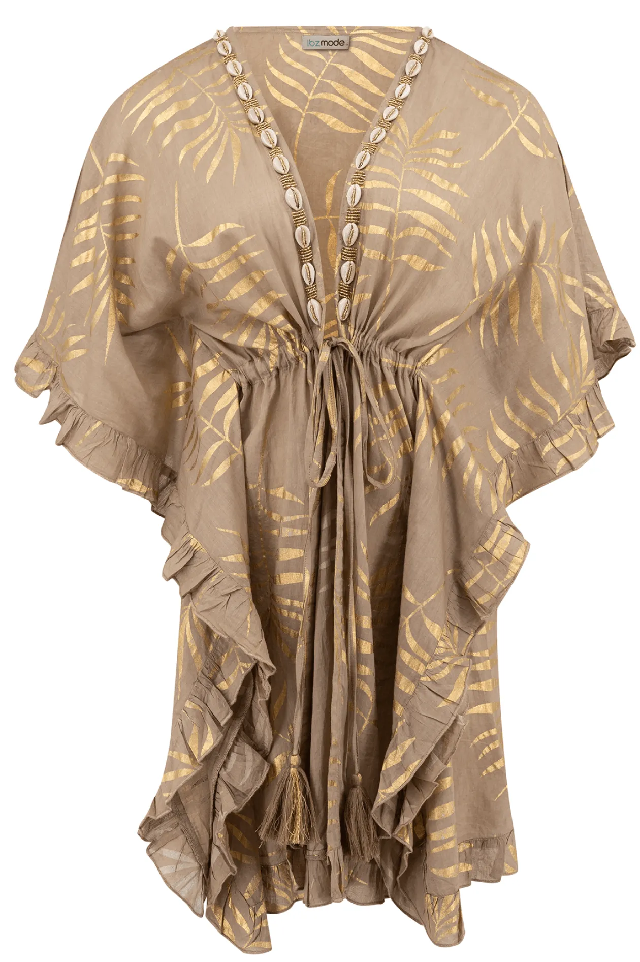 Kimono court Leafy Taupe