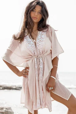 Kimono Flora Sand