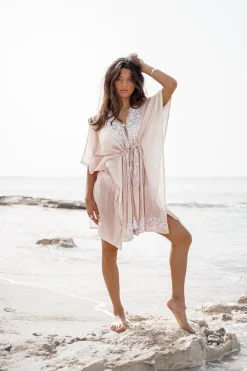 Kimono Flora Sand