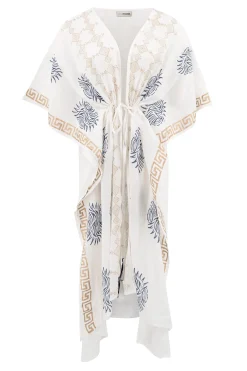 Kimono Griego Blanc/Bleu