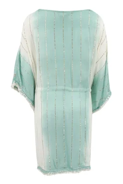 Kimono midi Blanc Aqua