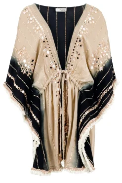 Kimono midi Sable noir